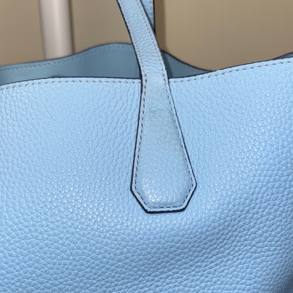 Tory Burch Light Blue and Navy Tote - Picture 8 of 16